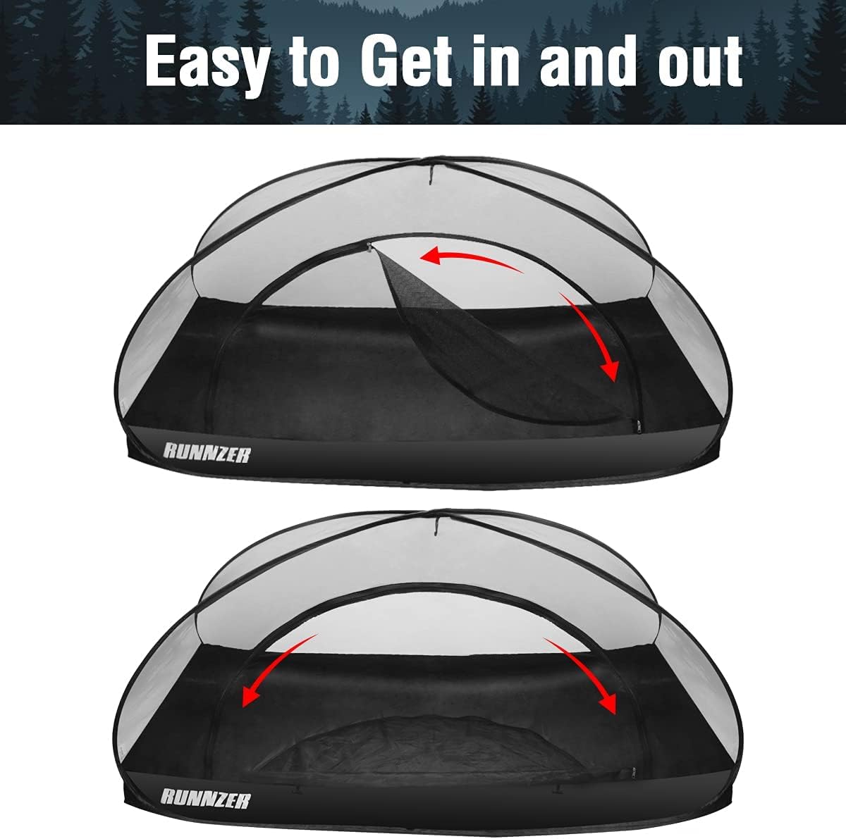 Single Pop up Portable Mosquito Camping Net Tent