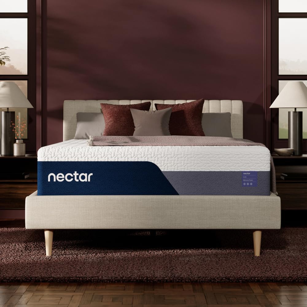 Nectar Classic 12” Queen Mattress - Medium Firm - Contouring Memory Foam - Cooling Top Layer - Support & Pressure-Relief - Mattress in a Box - 365-Night Trial & Forever Warranty