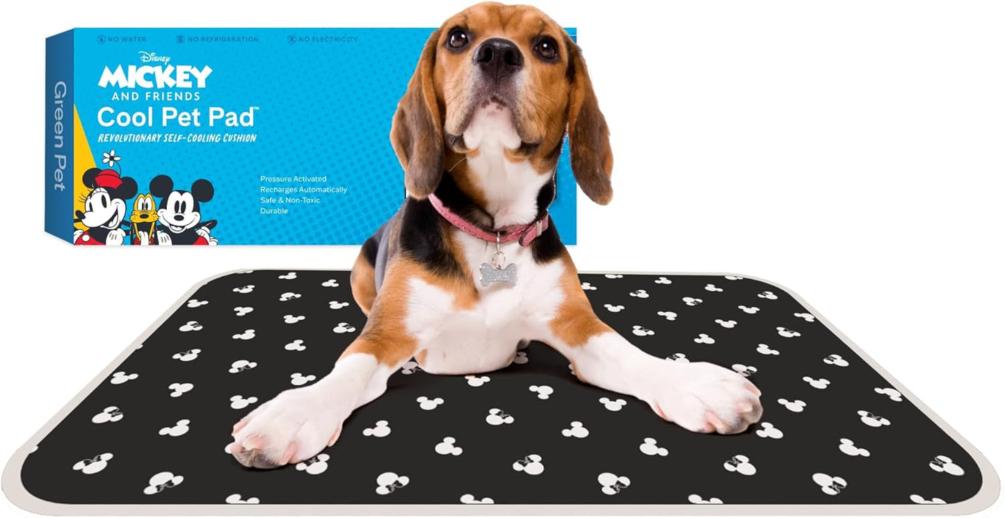 The Green Pet Shop Cool Pet Pad - Large, Blue - Self-Cooling, Pressure Activated Mat for Dogs & Cats from 46-80 lbs - Non-Toxic Gel, No Water Needed