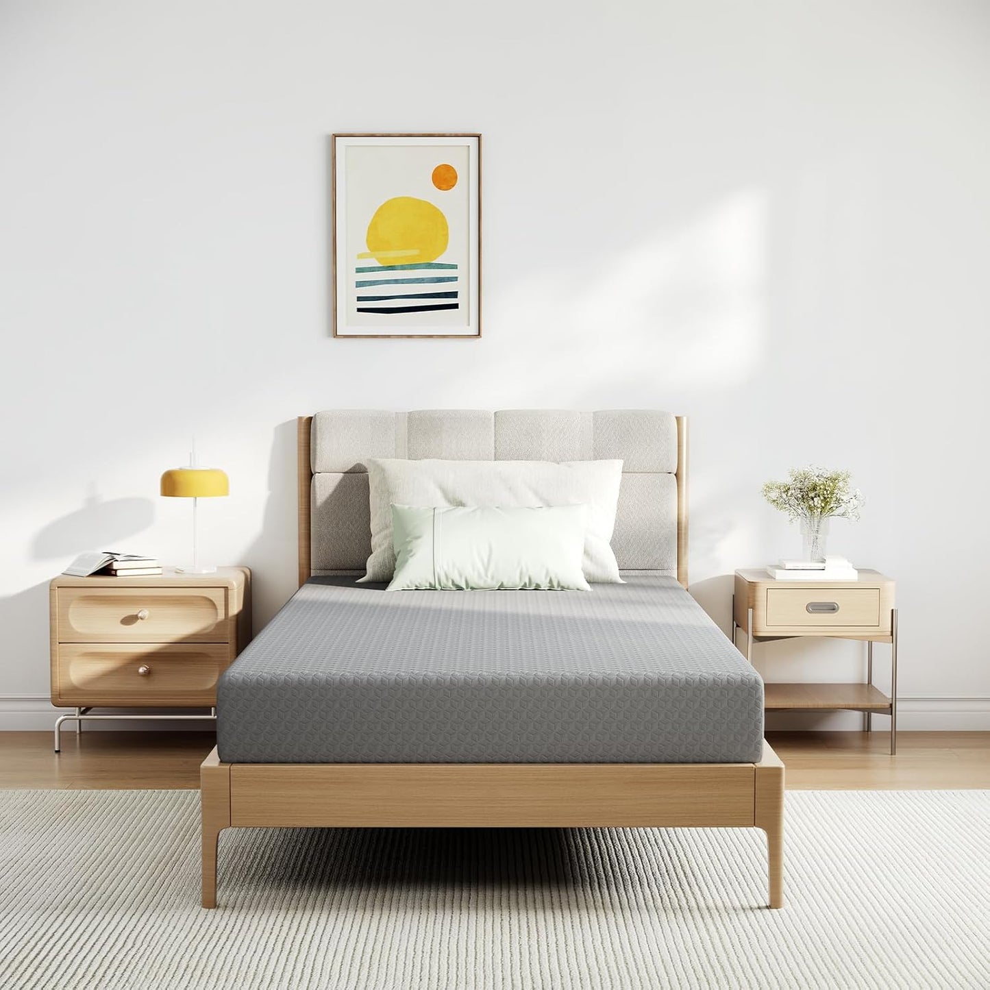Novilla King Mattress, 12 Inch King Size Memory Foam Mattress with Comfort Foam for Pressure Relief & Cool Fresh Sleep, Removable Washable Cover,Mattresses in a Box,Medium Firm