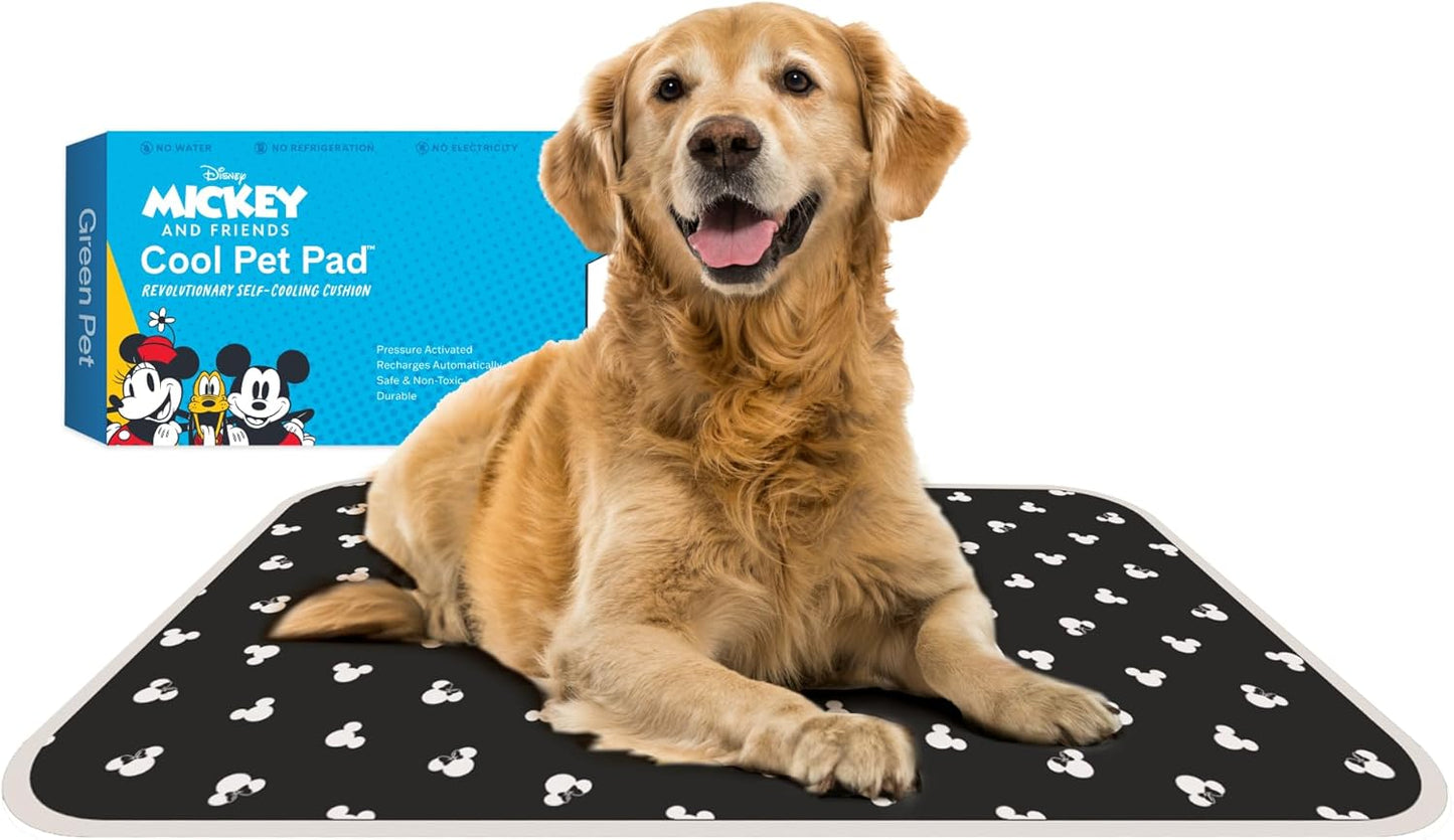 The Green Pet Shop Cool Pet Pad - Large, Blue - Self-Cooling, Pressure Activated Mat for Dogs & Cats from 46-80 lbs - Non-Toxic Gel, No Water Needed
