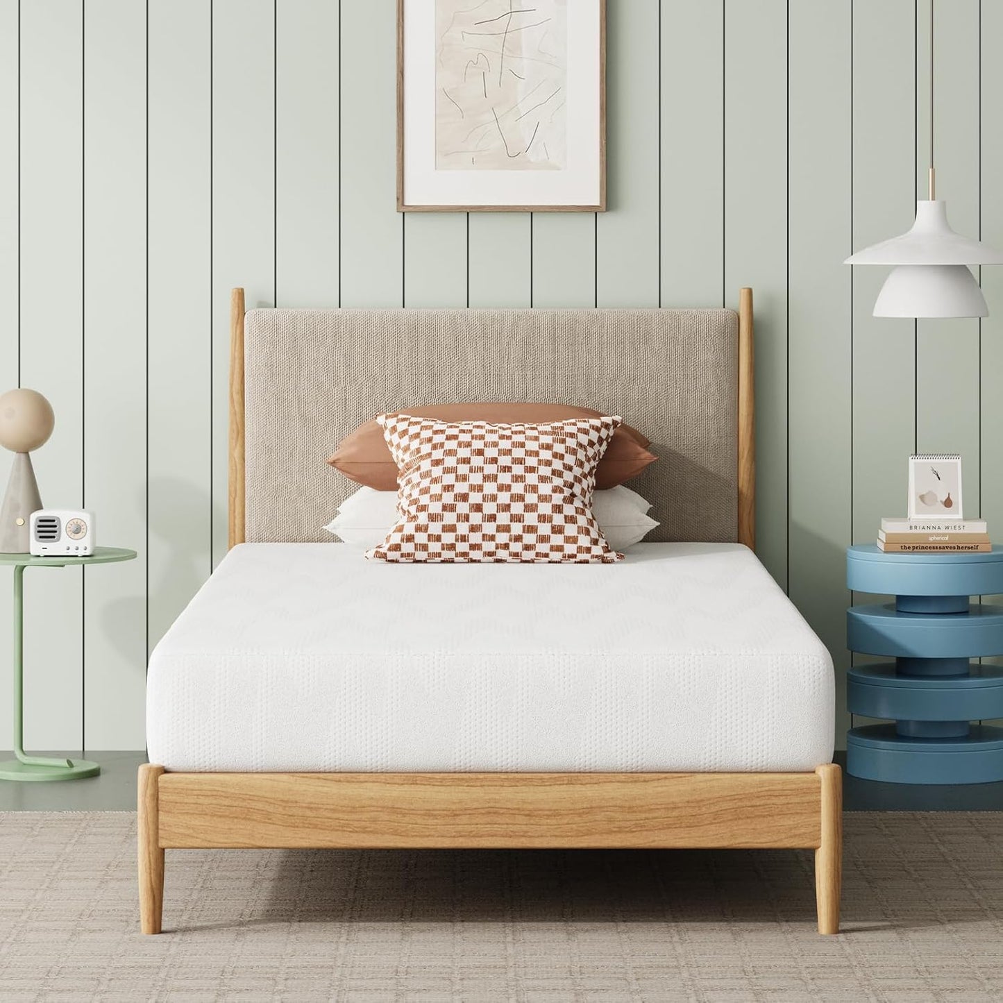 Novilla Twin Bed Mattress, 8 Inch Twin Size Mattress with Gel Memory Foam for Cooling Night Sleep, Pressure Relief & Comfort Sleep, CertiPUR-US Certified