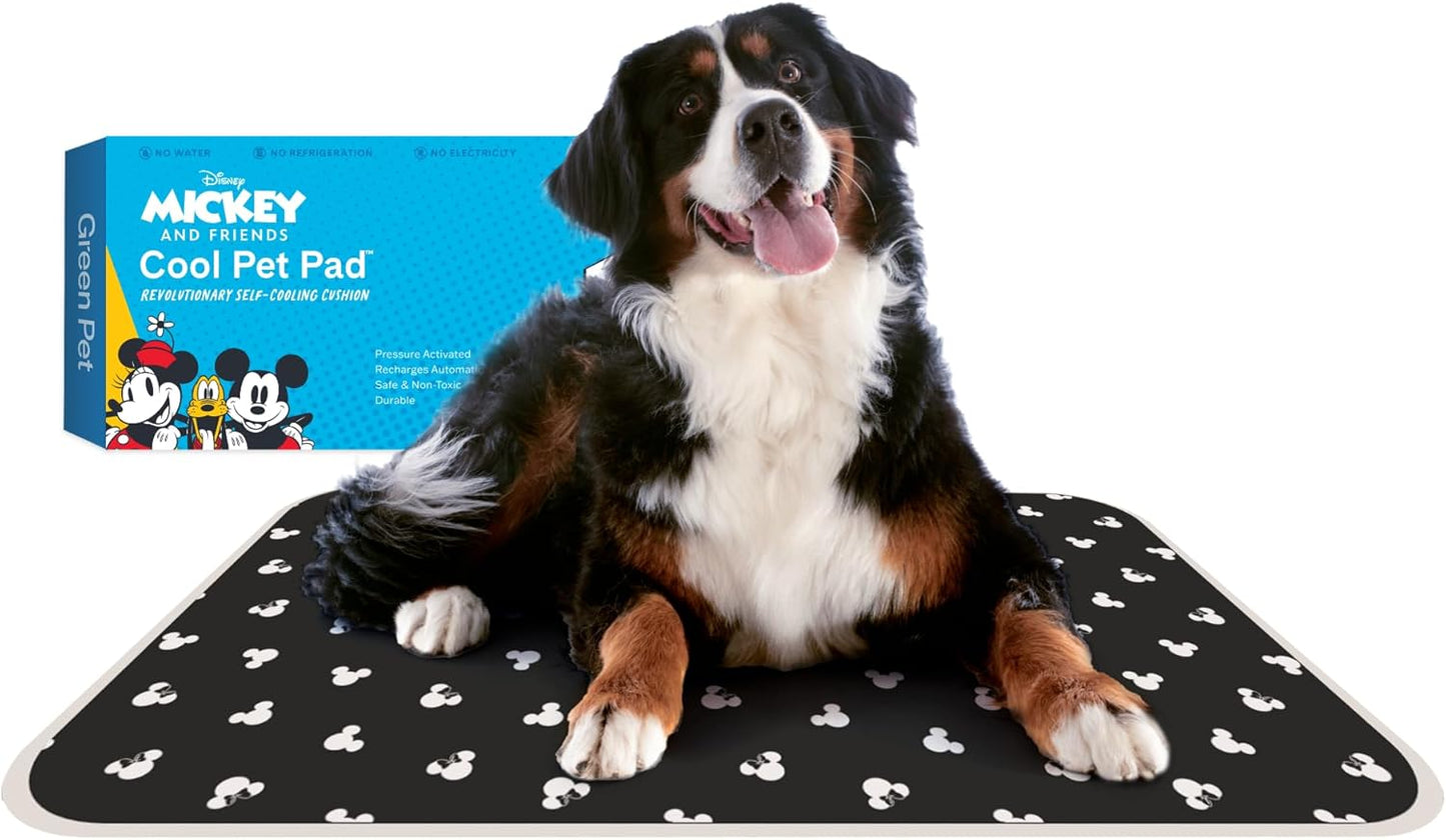 The Green Pet Shop Cool Pet Pad - Large, Blue - Self-Cooling, Pressure Activated Mat for Dogs & Cats from 46-80 lbs - Non-Toxic Gel, No Water Needed