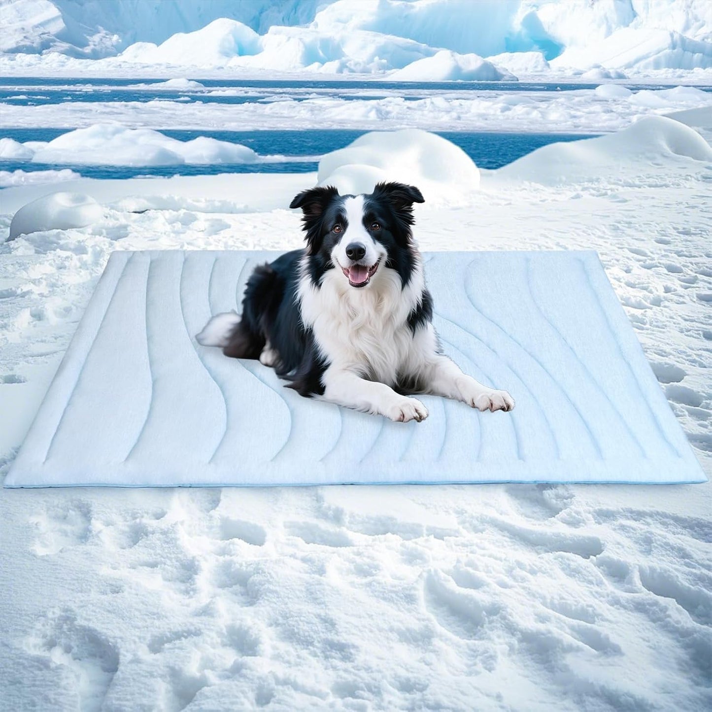 BECEMURU Dog Cooling Mat - 36" x 23" Reversible Cooling Pad for Crate, Kennel, Bed, Sofa - Machine Washable, Durable, Non-Gel - Keep Your Pet Cool and Comfortable