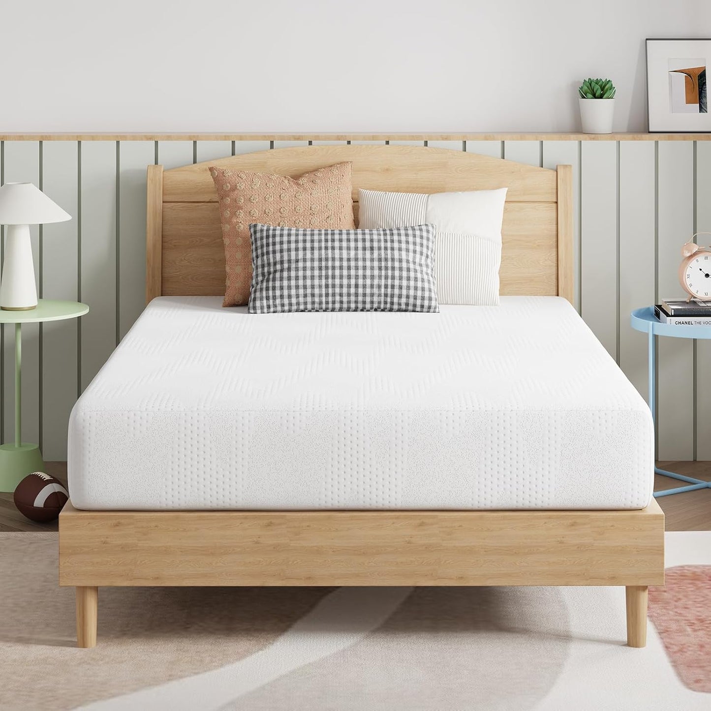 Novilla Twin Bed Mattress, 8 Inch Twin Size Mattress with Gel Memory Foam for Cooling Night Sleep, Pressure Relief & Comfort Sleep, CertiPUR-US Certified