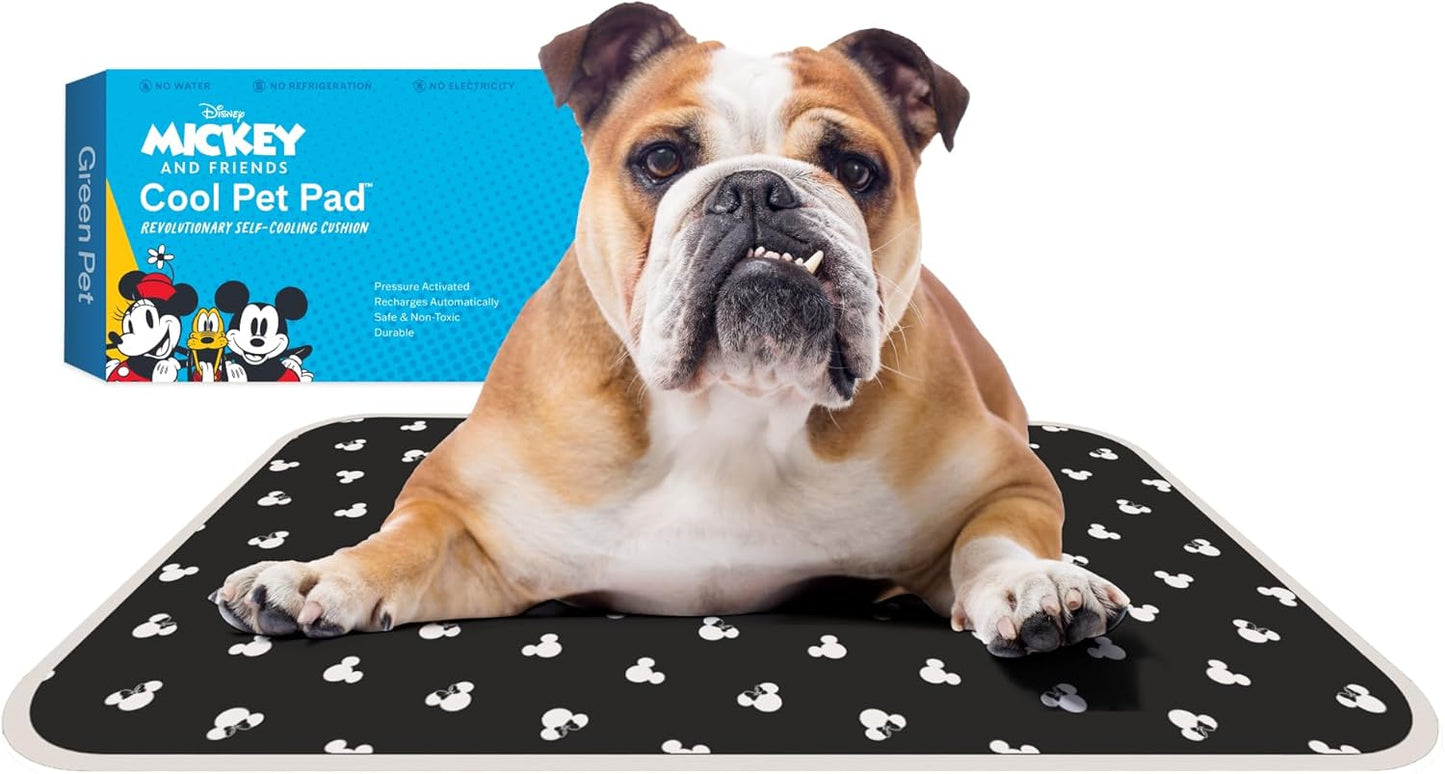 The Green Pet Shop Cool Pet Pad - Large, Blue - Self-Cooling, Pressure Activated Mat for Dogs & Cats from 46-80 lbs - Non-Toxic Gel, No Water Needed