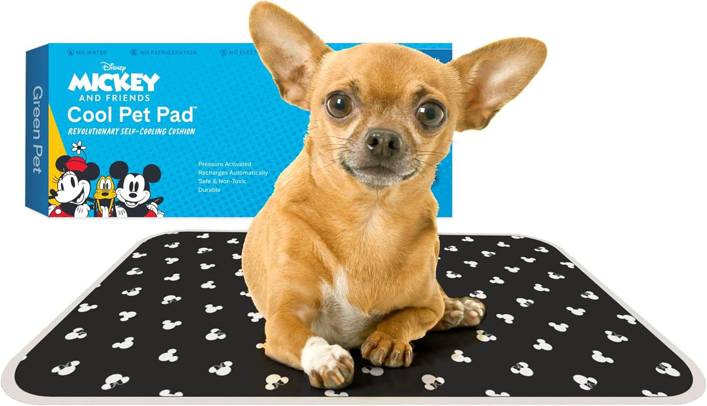 The Green Pet Shop Cool Pet Pad - Large, Blue - Self-Cooling, Pressure Activated Mat for Dogs & Cats from 46-80 lbs - Non-Toxic Gel, No Water Needed