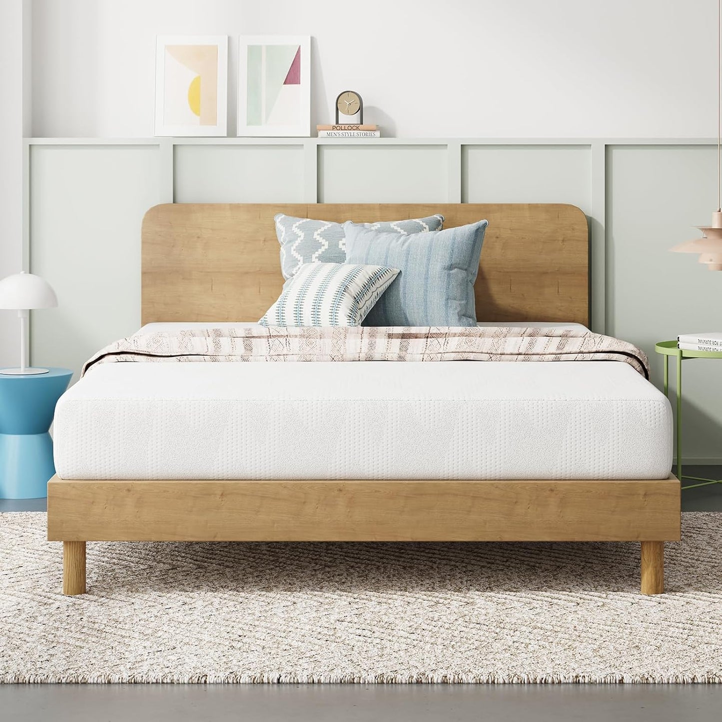 Novilla Twin Bed Mattress, 8 Inch Twin Size Mattress with Gel Memory Foam for Cooling Night Sleep, Pressure Relief & Comfort Sleep, CertiPUR-US Certified