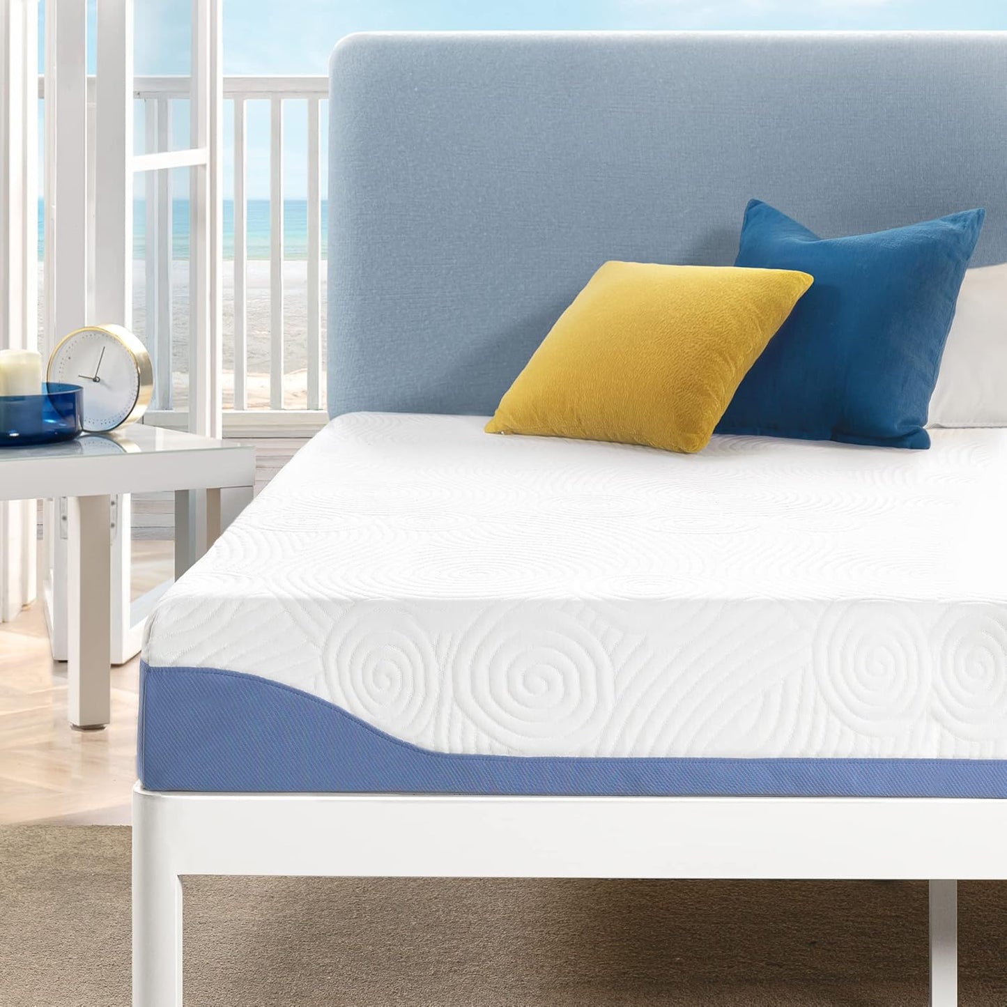 Best Price Mattress 10 Inch Memory Foam Mattress, Cooling Gel Infused, Certified Safe Foams & Fabric, Mattress in a Box, Queen
