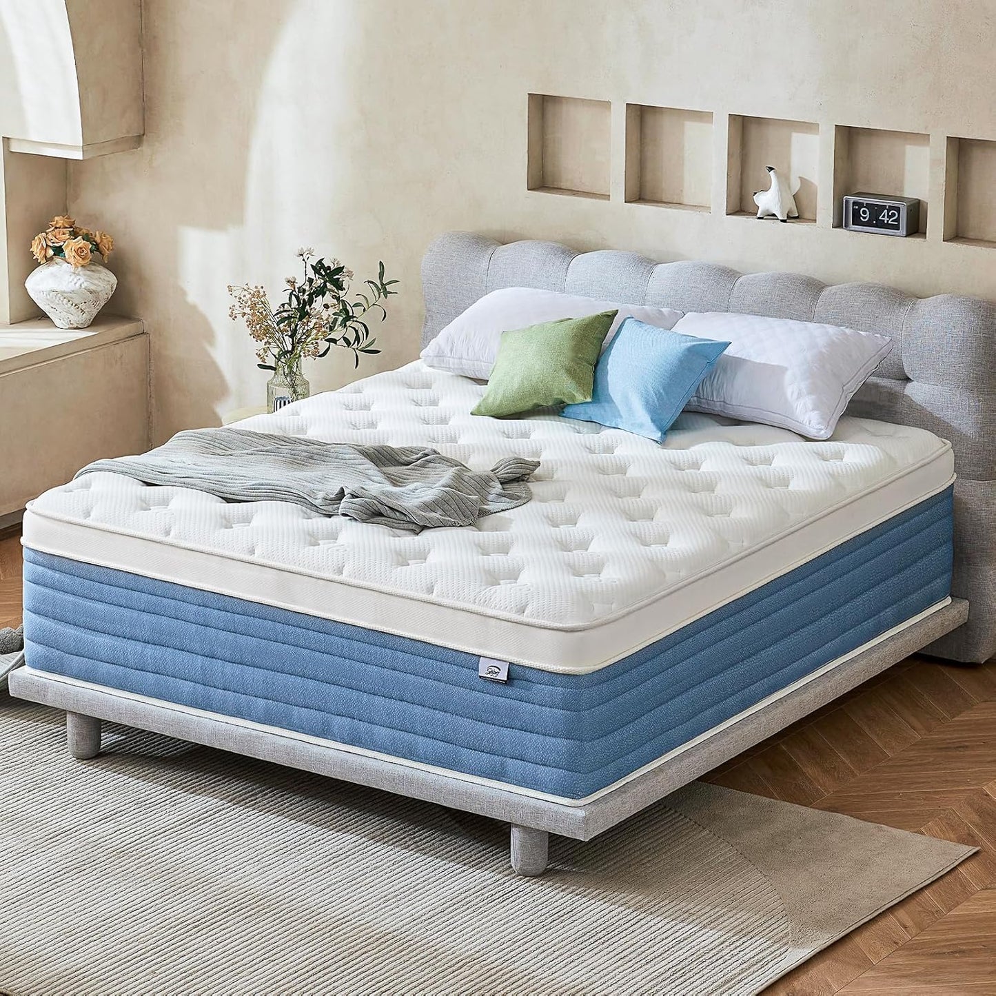Starage Full Size Mattress | Hybrid Mattress Full 12 inch with Memory Foam | Medium Firm Feel for Motion Isolation | Edge Support Pressure Relief | Bed in a Box,CertiPUR-US Certified