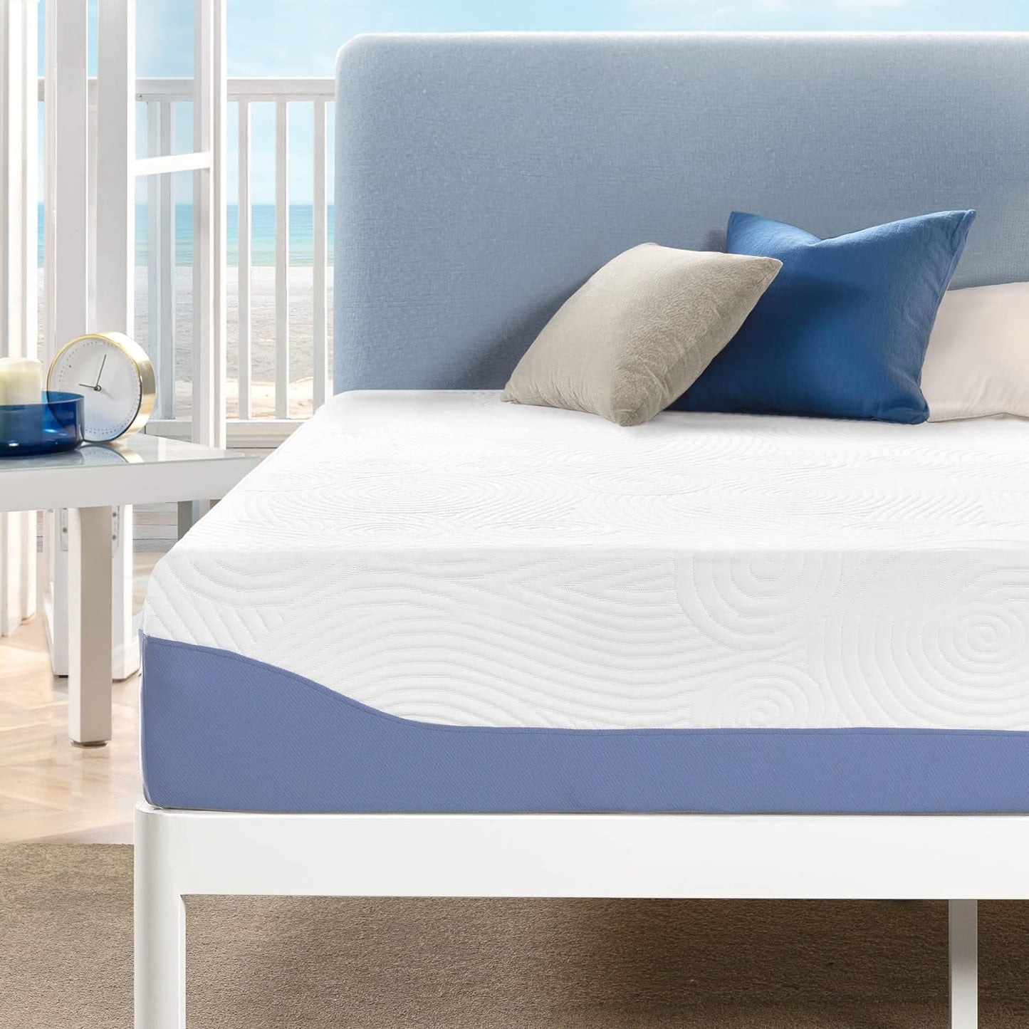 Best Price Mattress 10 Inch Memory Foam Mattress, Cooling Gel Infused, Certified Safe Foams & Fabric, Mattress in a Box, Queen