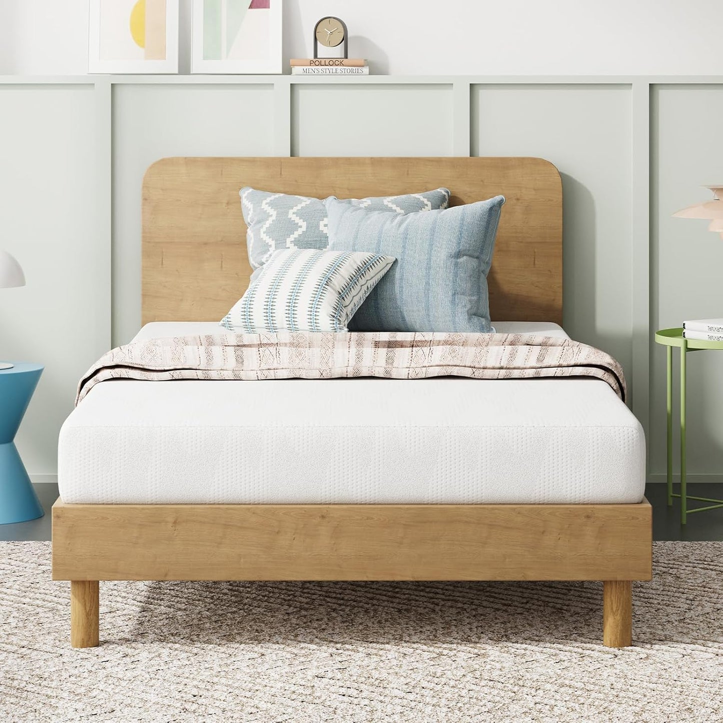 Novilla Twin Bed Mattress, 8 Inch Twin Size Mattress with Gel Memory Foam for Cooling Night Sleep, Pressure Relief & Comfort Sleep, CertiPUR-US Certified