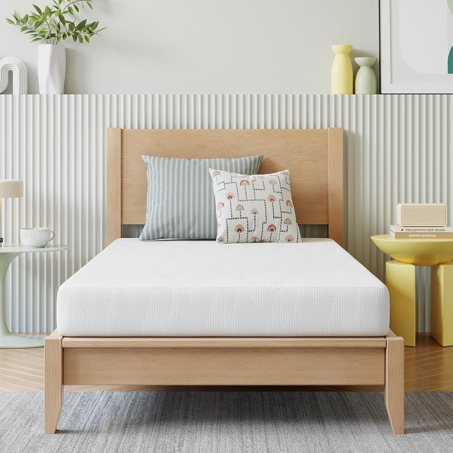 Novilla Twin Bed Mattress, 8 Inch Twin Size Mattress with Gel Memory Foam for Cooling Night Sleep, Pressure Relief & Comfort Sleep, CertiPUR-US Certified