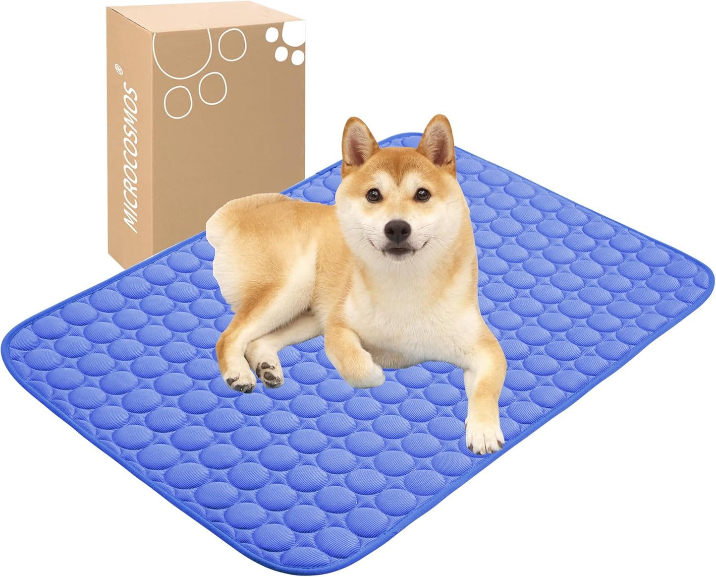 MICROCOSMOS Summer Cooling Mat & Sleeping Pad- Water Absorption Top, Materials Safe, Easy Carry, EZ Clean. Keep Cooling for Pets, Kids and Adults.(Grey, 40" x 28")