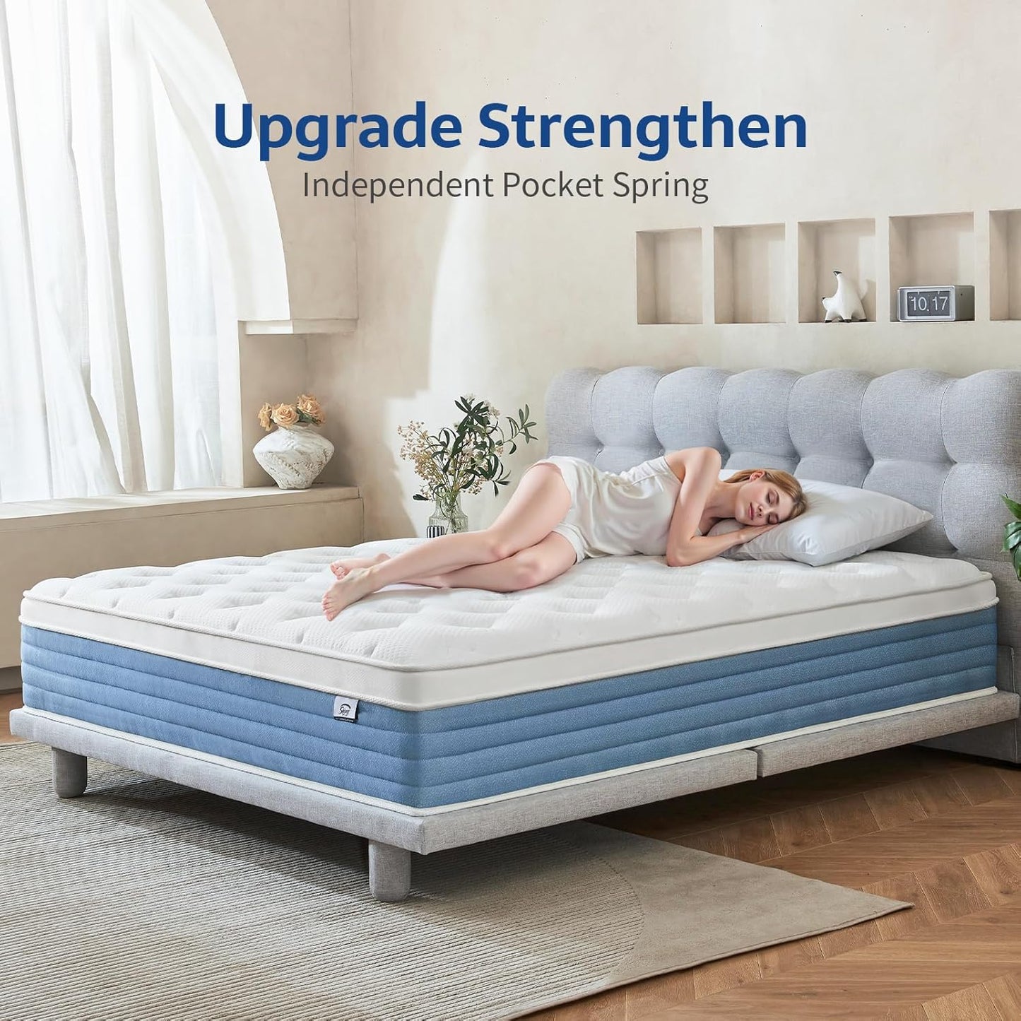 Starage Full Size Mattress | Hybrid Mattress Full 12 inch with Memory Foam | Medium Firm Feel for Motion Isolation | Edge Support Pressure Relief | Bed in a Box,CertiPUR-US Certified
