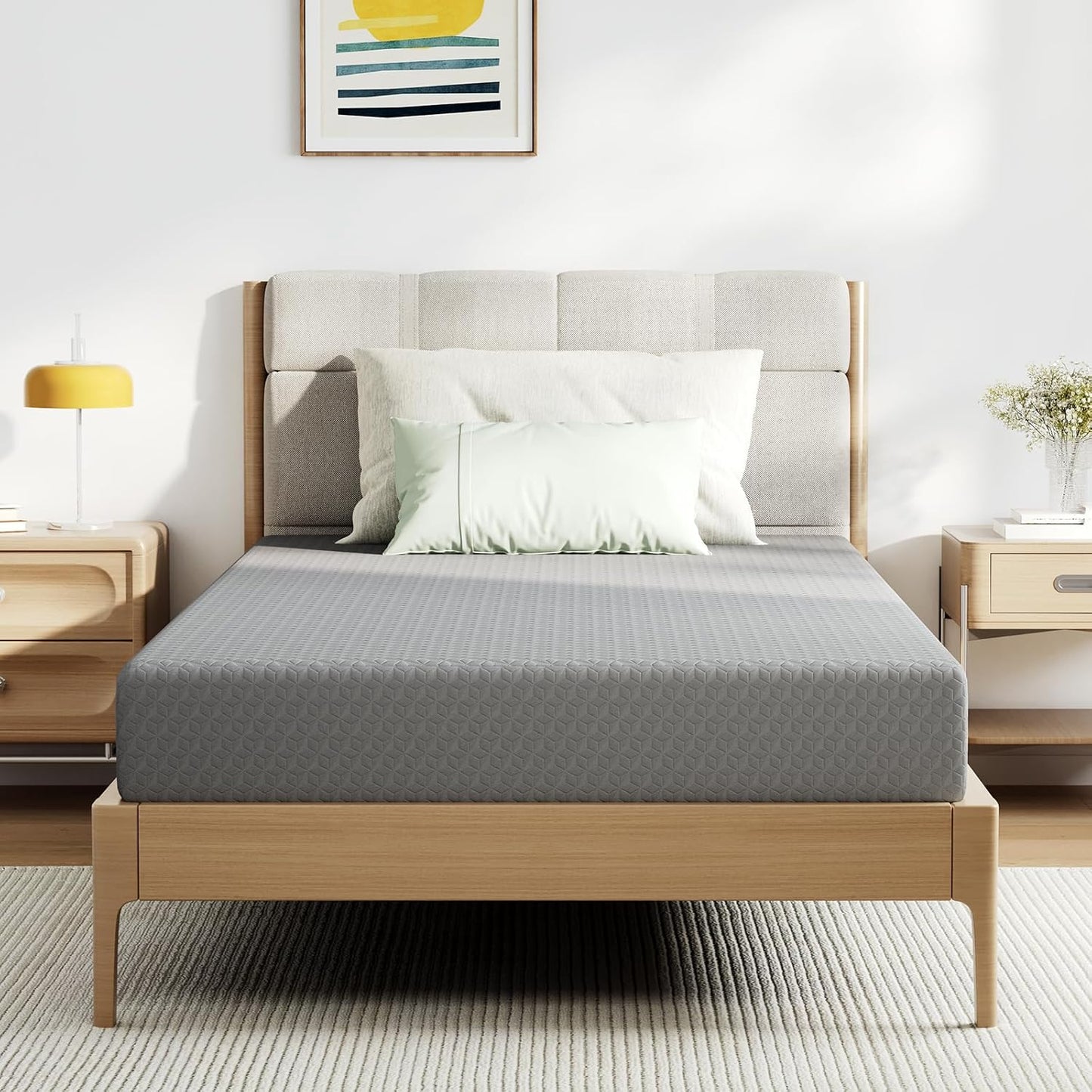Novilla King Mattress, 12 Inch King Size Memory Foam Mattress with Comfort Foam for Pressure Relief & Cool Fresh Sleep, Removable Washable Cover,Mattresses in a Box,Medium Firm
