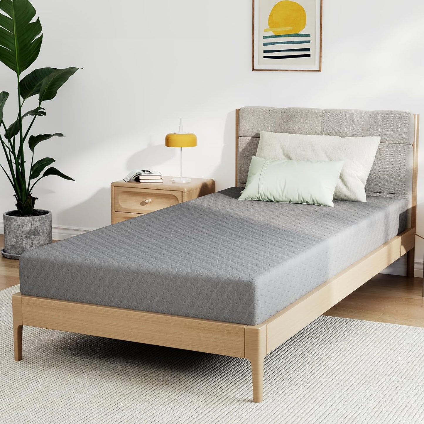 Novilla King Mattress, 12 Inch King Size Memory Foam Mattress with Comfort Foam for Pressure Relief & Cool Fresh Sleep, Removable Washable Cover,Mattresses in a Box,Medium Firm