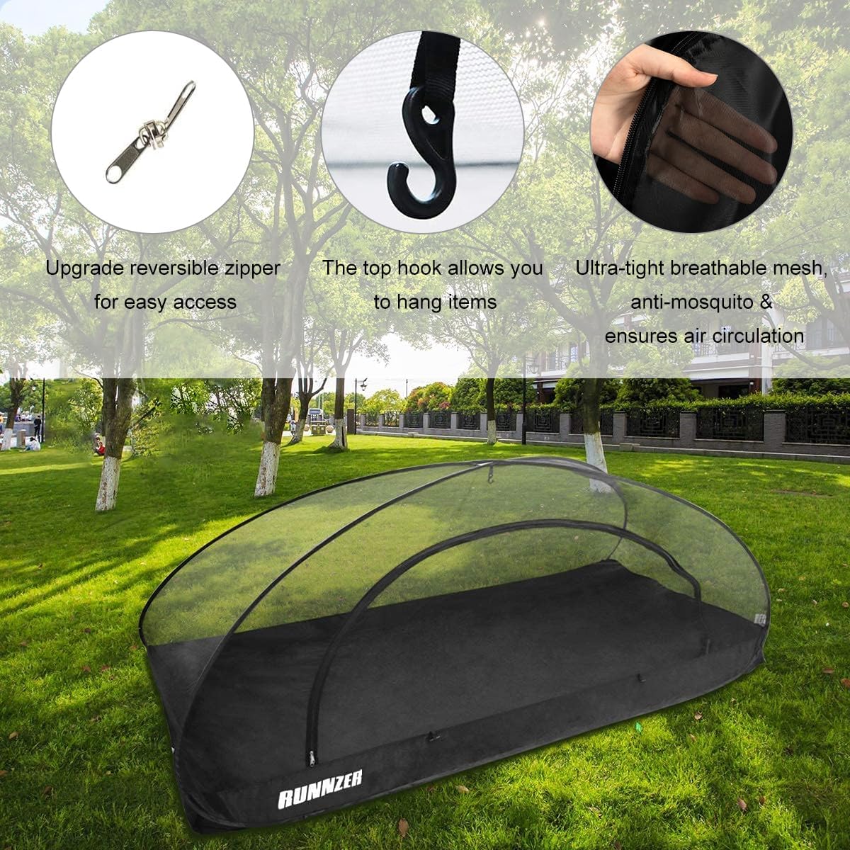 Single Pop up Portable Mosquito Camping Net Tent