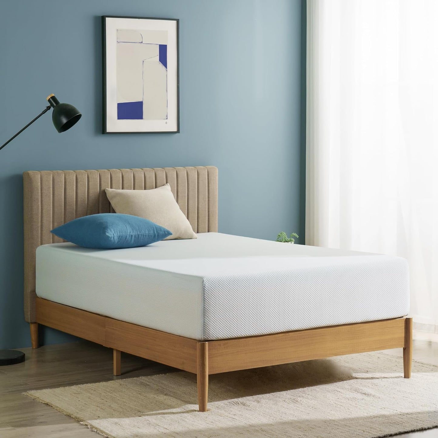 ZINUS 8 Inch Green Tea Cooling Memory Foam Mattress [New Version], Full, Fiberglass Free, Medium Firmness, Cooling Gel Foam, Certified Safe Foams & Fabric, Mattress in A Box