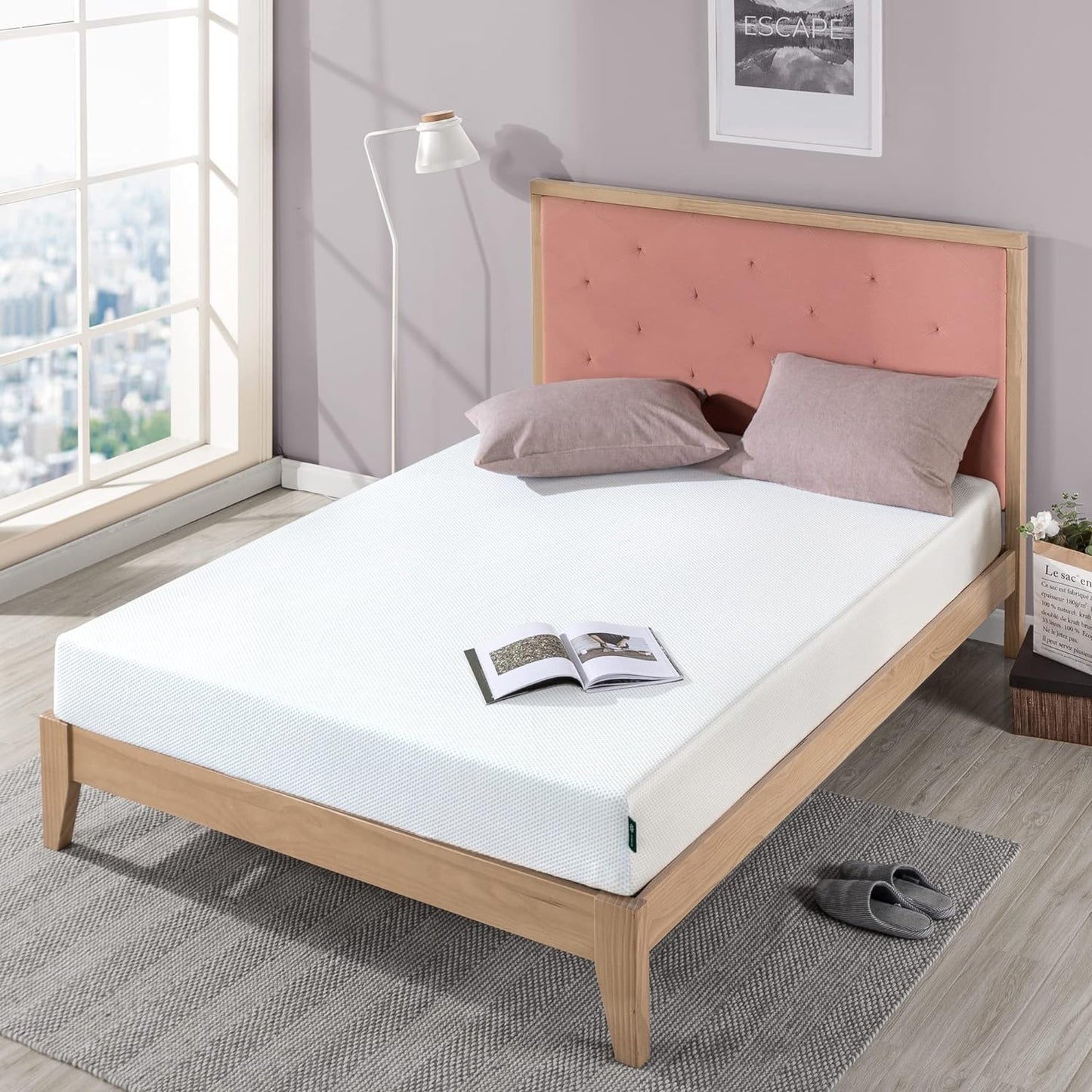 ZINUS 8 Inch Green Tea Cooling Memory Foam Mattress [New Version], Full, Fiberglass Free, Medium Firmness, Cooling Gel Foam, Certified Safe Foams & Fabric, Mattress in A Box