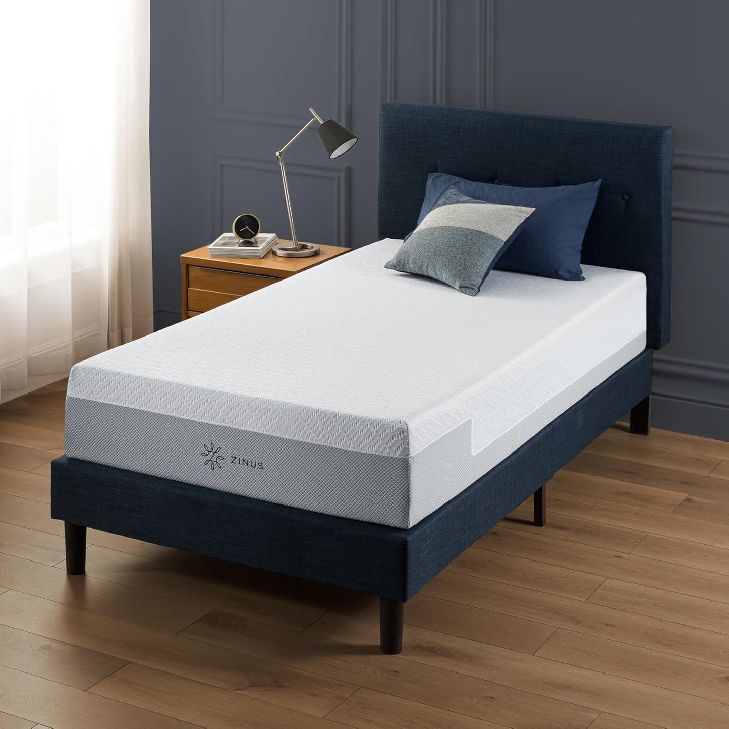 ZINUS 8 Inch Green Tea Cooling Memory Foam Mattress [New Version], Full, Fiberglass Free, Medium Firmness, Cooling Gel Foam, Certified Safe Foams & Fabric, Mattress in A Box