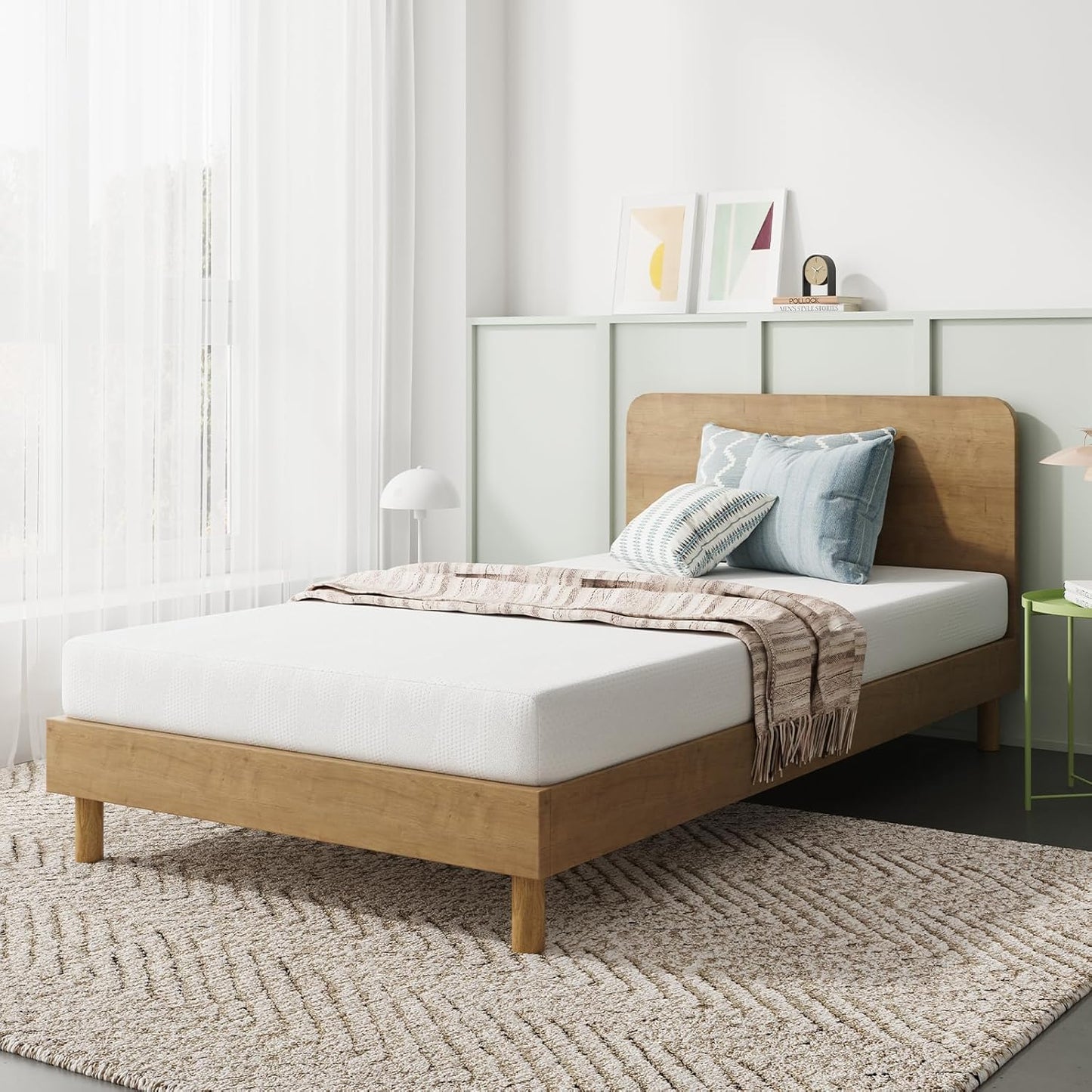 Novilla Twin Bed Mattress, 8 Inch Twin Size Mattress with Gel Memory Foam for Cooling Night Sleep, Pressure Relief & Comfort Sleep, CertiPUR-US Certified