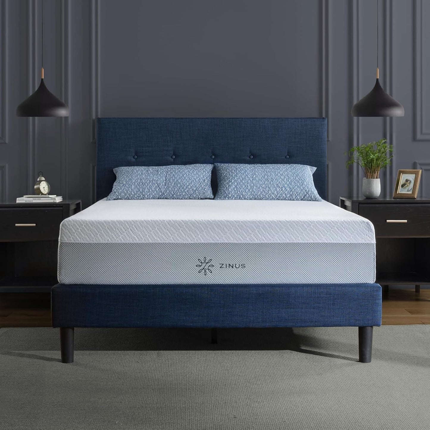 ZINUS 8 Inch Green Tea Cooling Memory Foam Mattress [New Version], Full, Fiberglass Free, Medium Firmness, Cooling Gel Foam, Certified Safe Foams & Fabric, Mattress in A Box